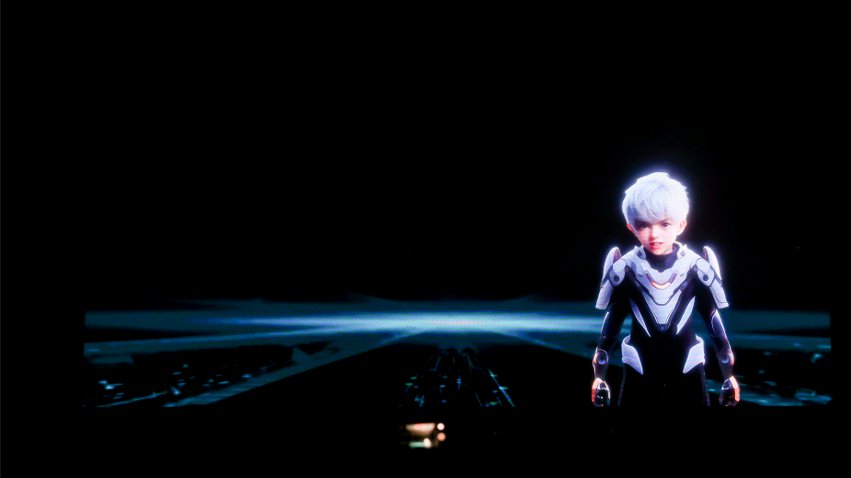 人民網(wǎng)原創(chuàng)虛擬主持人白澤。主辦方供圖